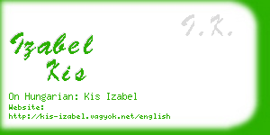 izabel kis business card